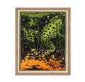 Poster Master Frog Poster - Retro Swimming Frog Print - Amphibians Art - Toad Art - Abstract Art - Jungle Art - Frog Underwater 