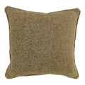 Blazing Needles Corded Square Jacquard Chenille Throw Pillow, 18", Macaroon