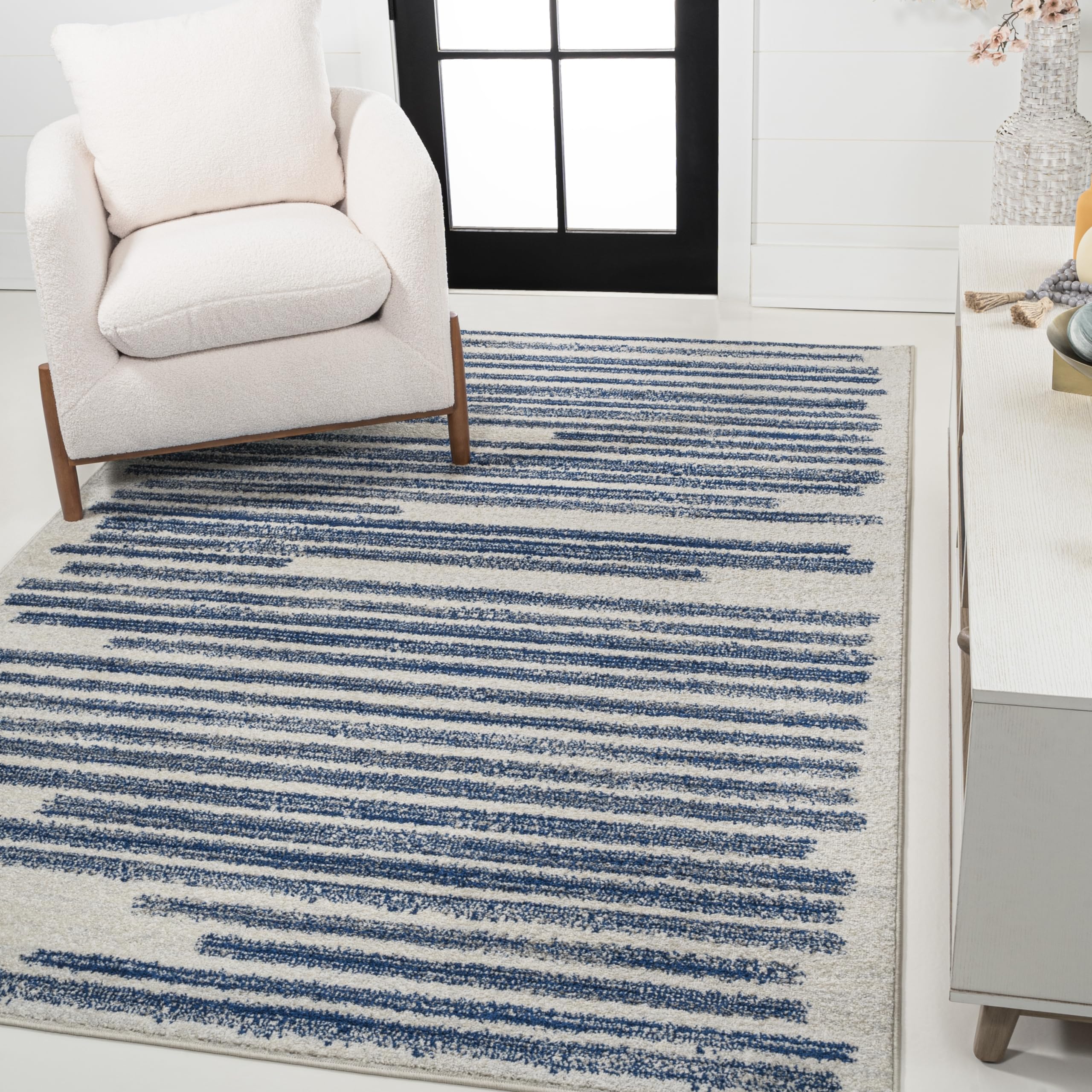 JONATHAN Y MOH207E-3 Khalil Modern Berber Stripe Area Rug, Contemporary, Bohemian, Scandinavian, Minimalistic, Rustic for Living