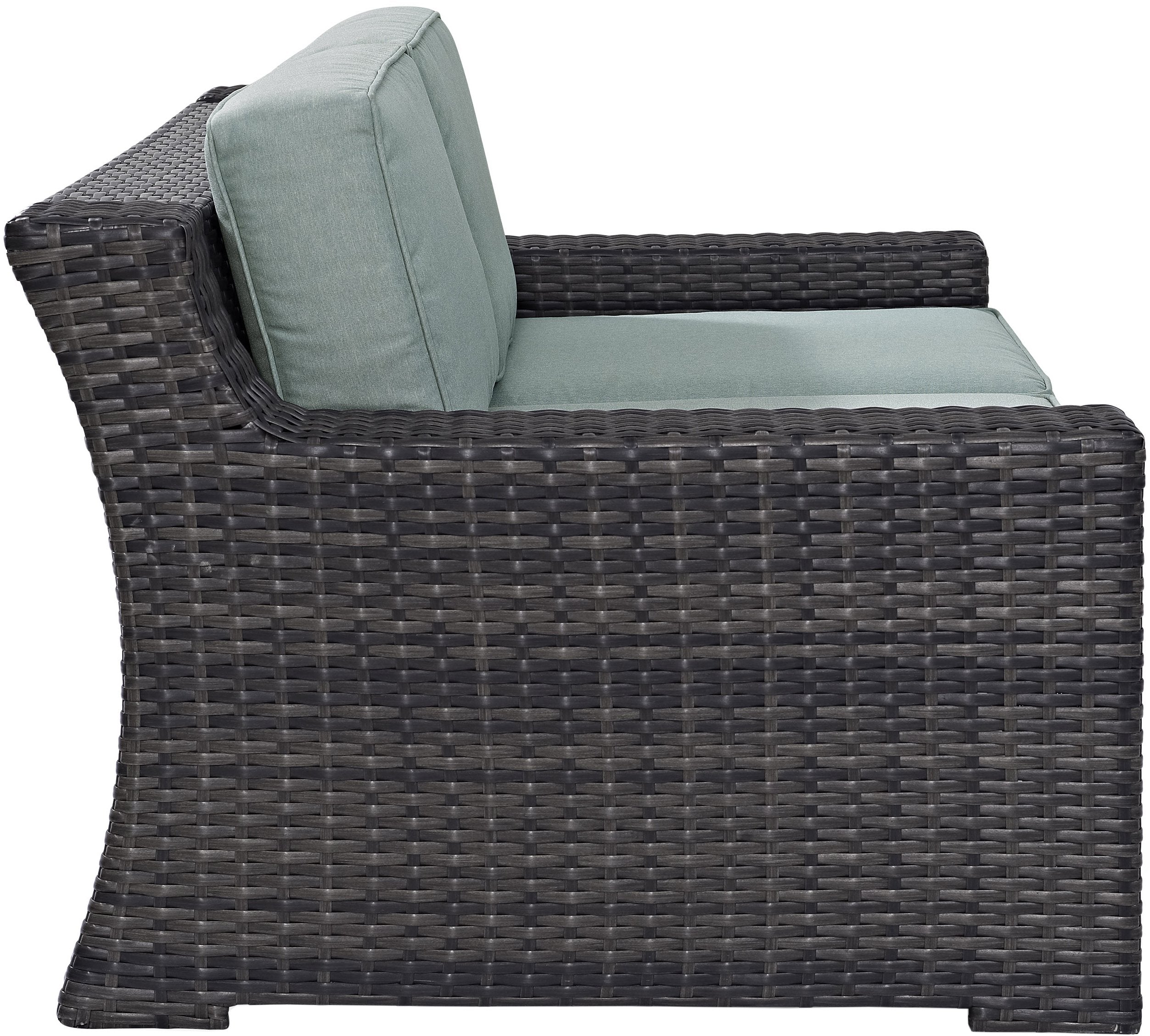 Crosley Furniture Rockport Wicker Outdoor Loveseat - Thumbnail 4
