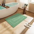 HOMORE Bathroom Rug, Sage Green Bathroom Rugs 24x36 Inch, Thick Soft and Absorbent Microfiber Bathroom Runner Rug, Non Slip Bath