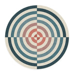 RUGGABLE x Jonathan Adler Round Rug - Perfect Modern Non-Slip & Washable Rug, Ideal for Living Room, Bedroom, Kitchen - Aestheti