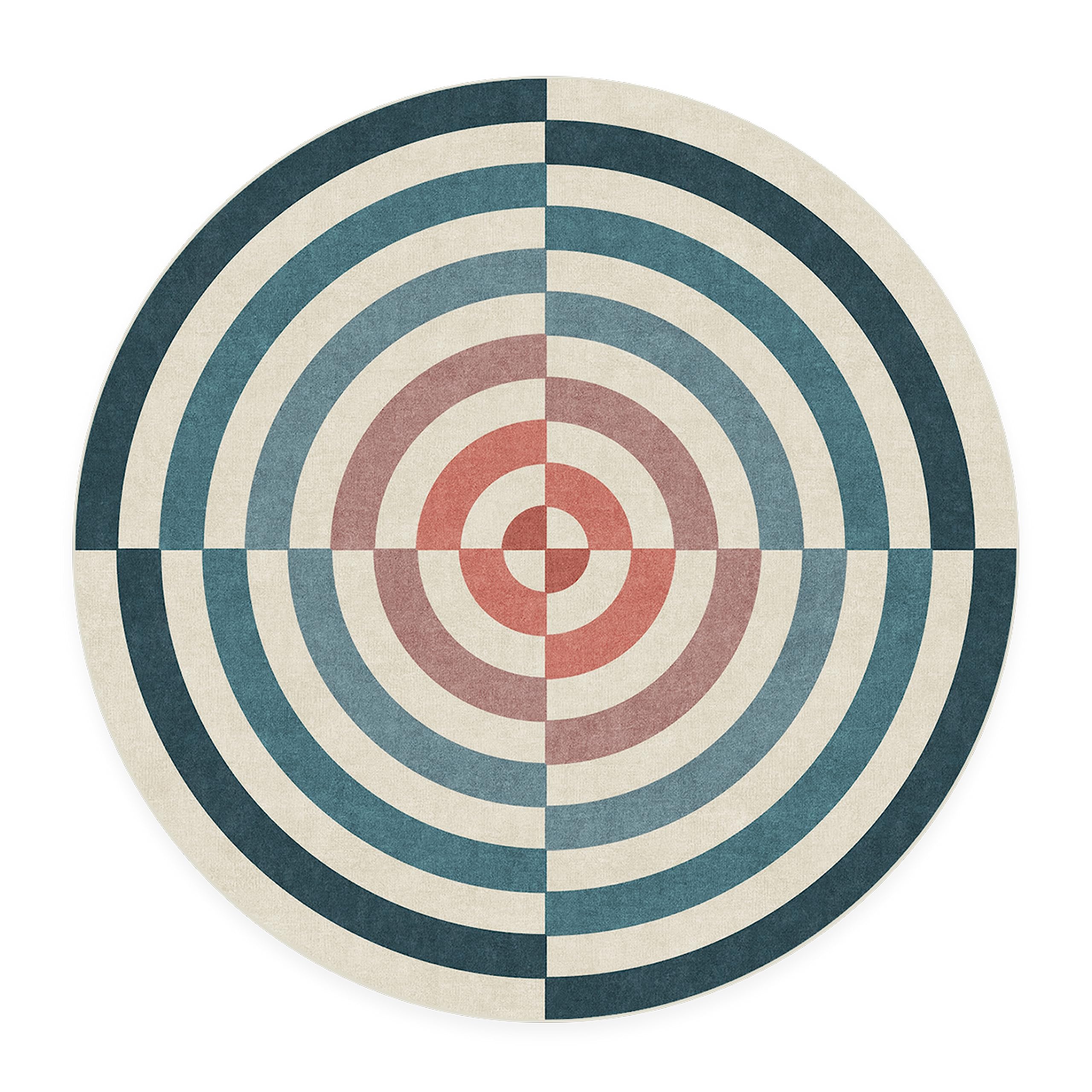 RUGGABLE x Jonathan Adler Round Rug - Perfect Modern Non-Slip & Washable Rug, Ideal for Living Room, Bedroom, Kitchen - Aestheti