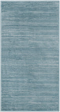 SAFAVIEH Vision Collection Accent Rug - 22 x 4, Aqua, Modern Ombre Tonal Chic Design, Non-Shedding & Easy Care, Ideal for High