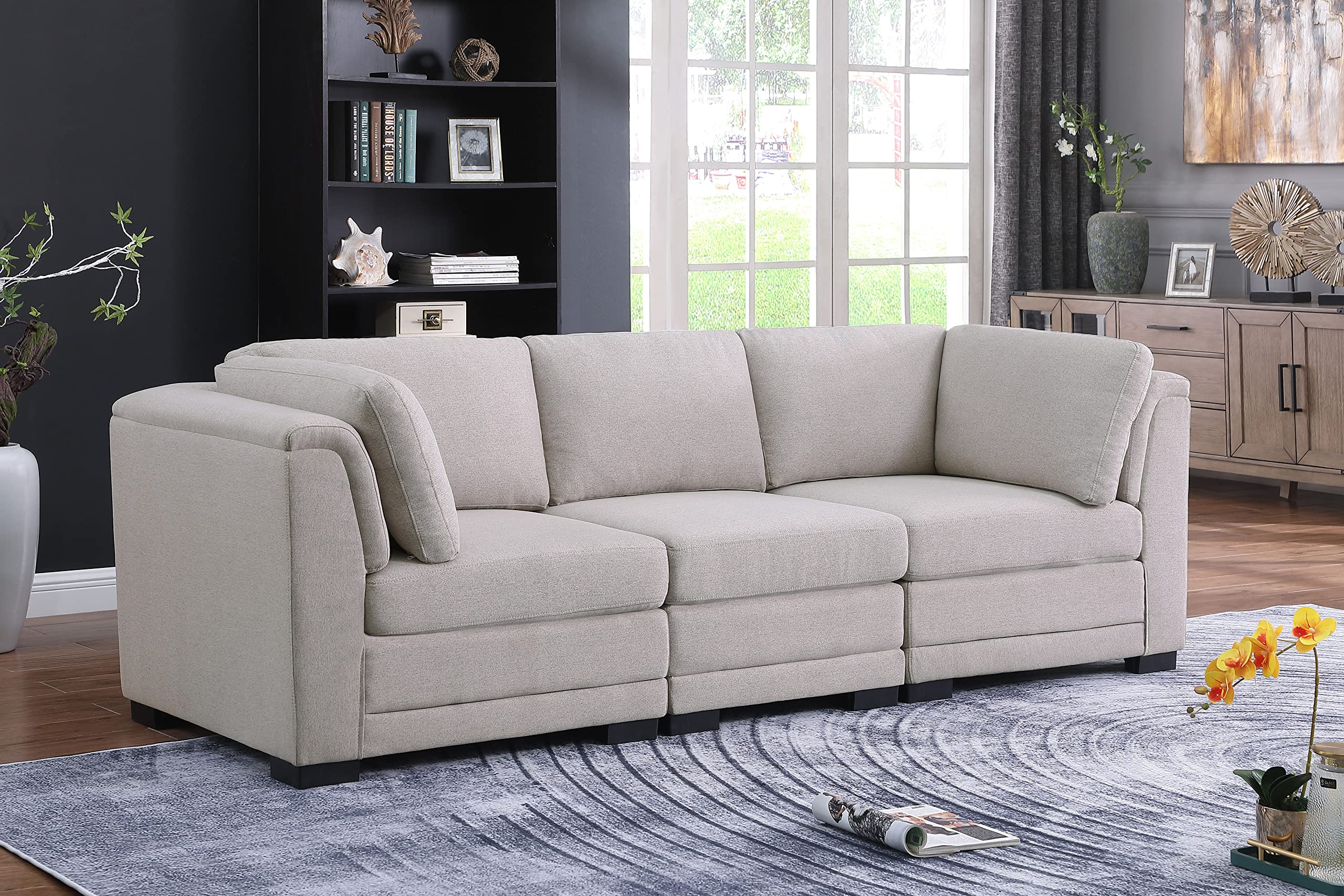 Lilola Home Kristin 4-Seater Modular Sofa