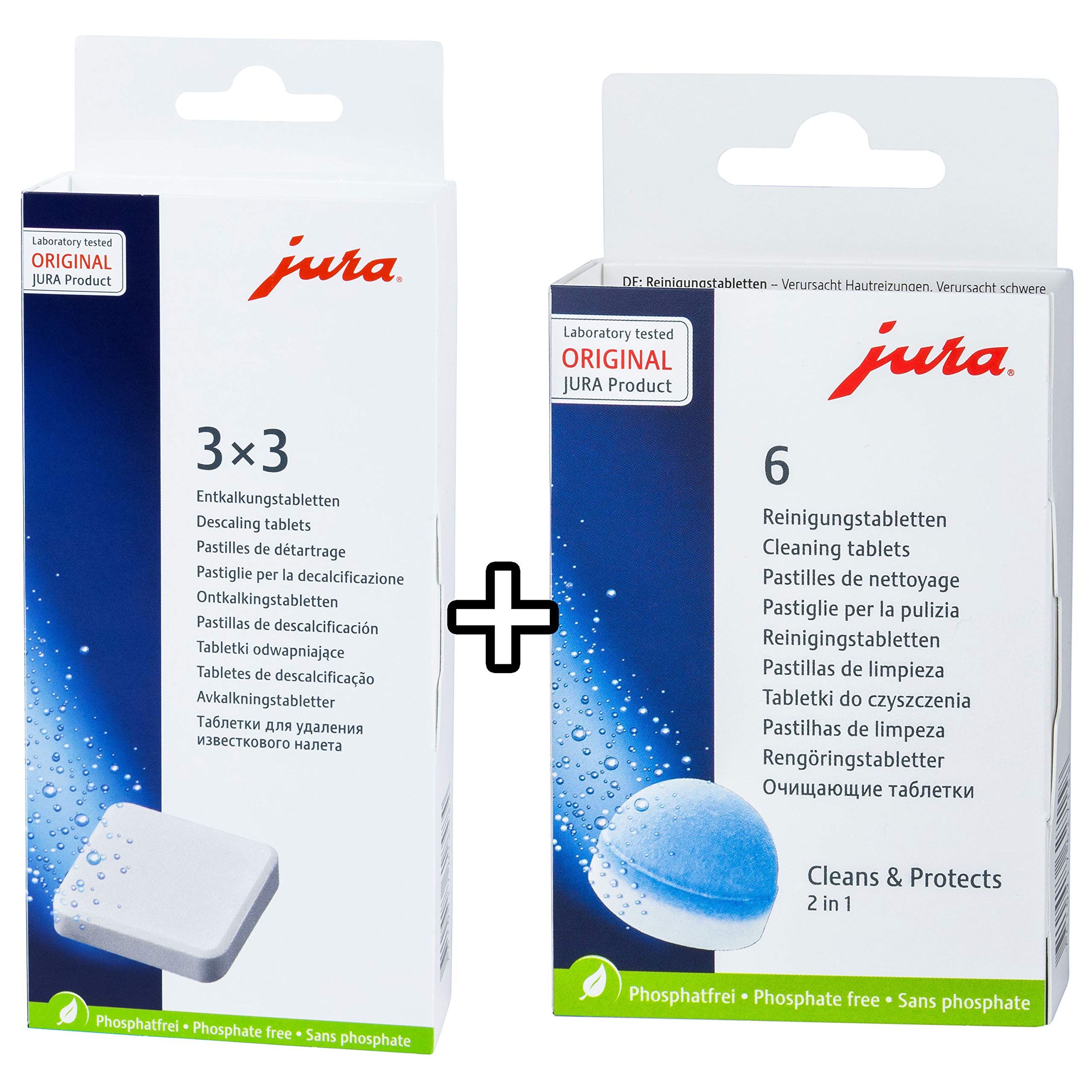 Capresso Jura Cleaning Tablet 6pk and Capresso 66281 9Pack Decalciying Tablets or Jura/Capresso Automatic Coee Centers