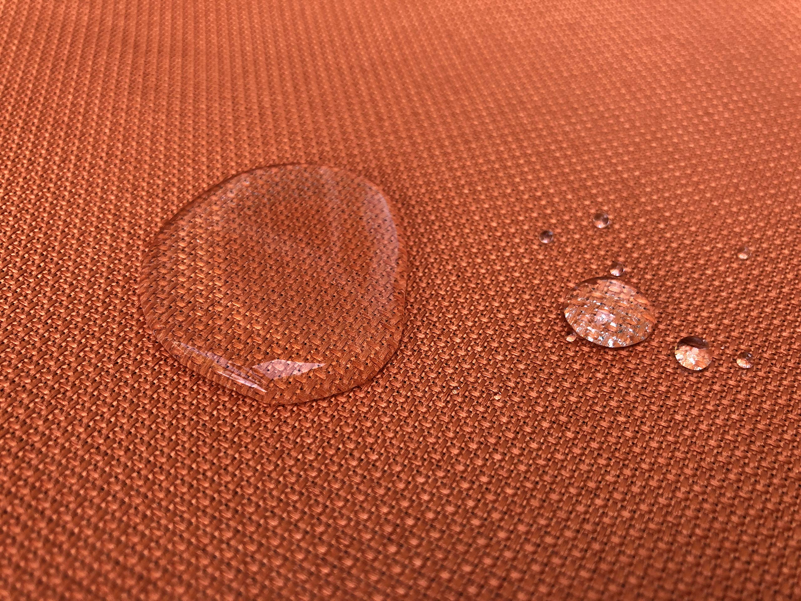 Qqbed 2 Pack Outdoor Patio Chair Pillow Seat Water-Resistant Cushion Covers In Rust Color 24'X22'X4' - Replacement Covers Onl