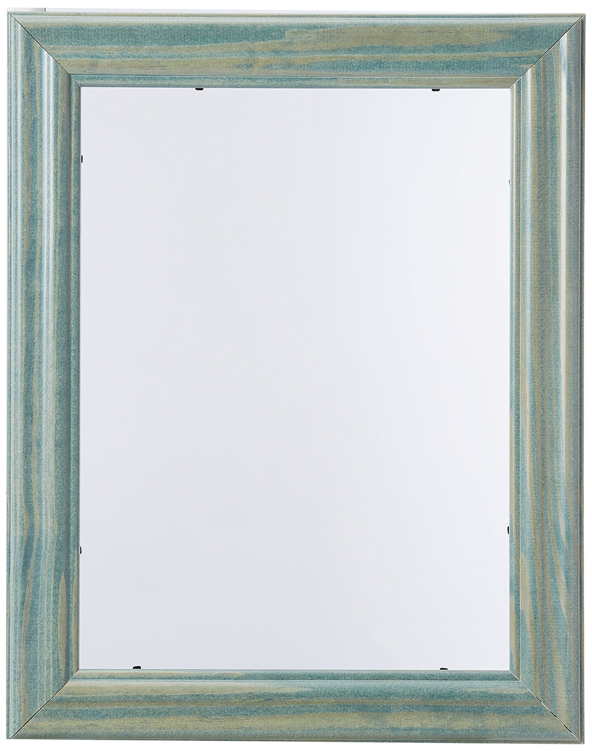 ArtToFrames 9x12 Inch Green Picture Frame, This 1.5 Custom Wood Poster Frame is Palm Green Barnwood Style Frame, for Your Art or
