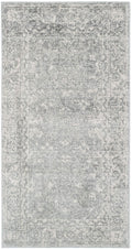 SAFAVIEH Evoke Collection 22 x 4 Silver / Ivory EVK270Z Shabby Chic Distressed Non-Shedding Living Room Bedroom Accent Rug