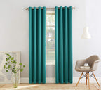 Sun Zero Becca Energy Efficient Grommet Curtain Panel, 40'' X 95'', Marine