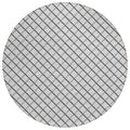 Dalyn Rugs York Yo1 Gray 6' X 6' Indoor Outdoor Round Rug, Easy Clean, Machine Washable, Non Shedding, Bedroom, Living Room, Dining Room, Kitchen, Patio Rug