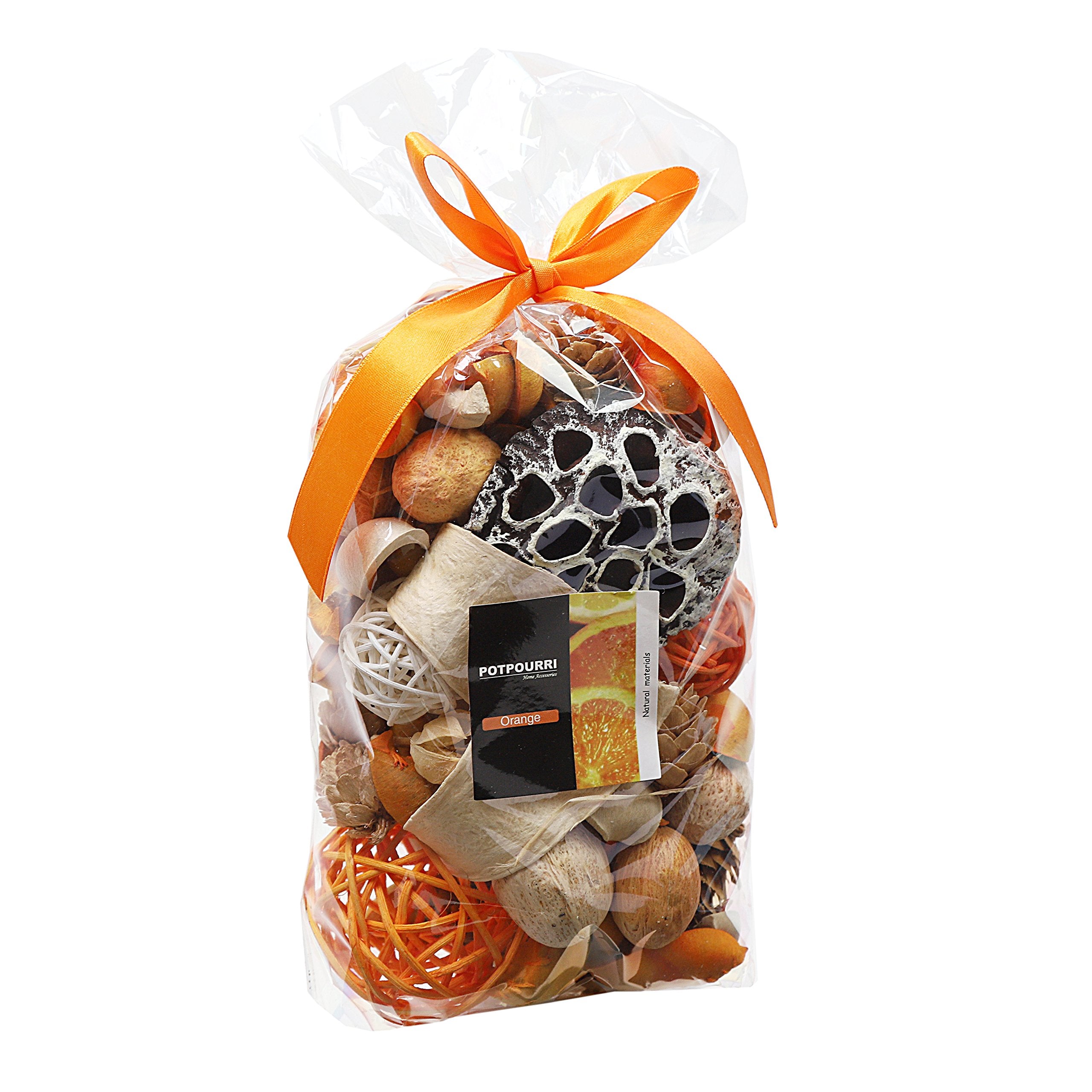 Qingbei Rina Potpourri Bags,Burnt Orange Scented Potpourri Bowl Filler,Decorative Dried Flower,Home Fragrance, Bathroom Decor,9.