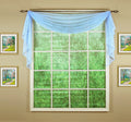 Today'S Curtain Emelia Original Voile Scarf 144', Sky Blue, 45' W X 144' L