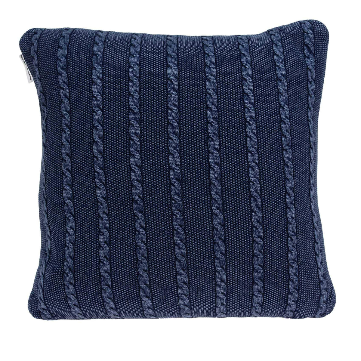 HomeRoots 100% Cotton Parkland Collection Danza Transitional Blue Pillow Cover