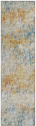 Addison Rugs Indoor/Outdoor Accord Aac31 Gilded Washable 2'3" X 7'6" Indoor Outdoor Runner Rug, Easy Clean, Machine Washable, Non Shedding, Bedroom, Living Room, Dining Room, Kitchen, Patio Rug