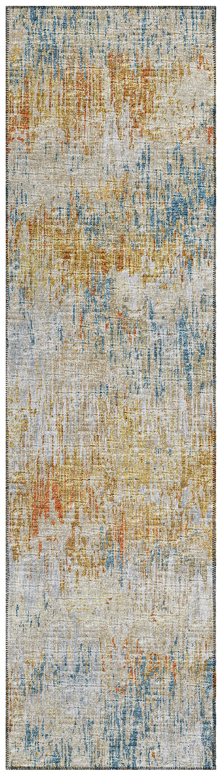 Addison Rugs Indoor/Outdoor Accord Aac31 Gilded Washable 2'3" X 7'6" Indoor Outdoor Runner Rug, Easy Clean, Machine Washable, Non Shedding, Bedroom, Living Room, Dining Room, Kitchen, Patio Rug