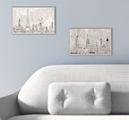 Stupell Home D  Cor Paris Typography Skyline Rectangle Wall Plaque, 10 X 0.5 X 15, Proudly Made In Usa