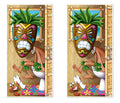 Beistle Tiki Man Restroom Door Cover Party Accessory Pack of 2