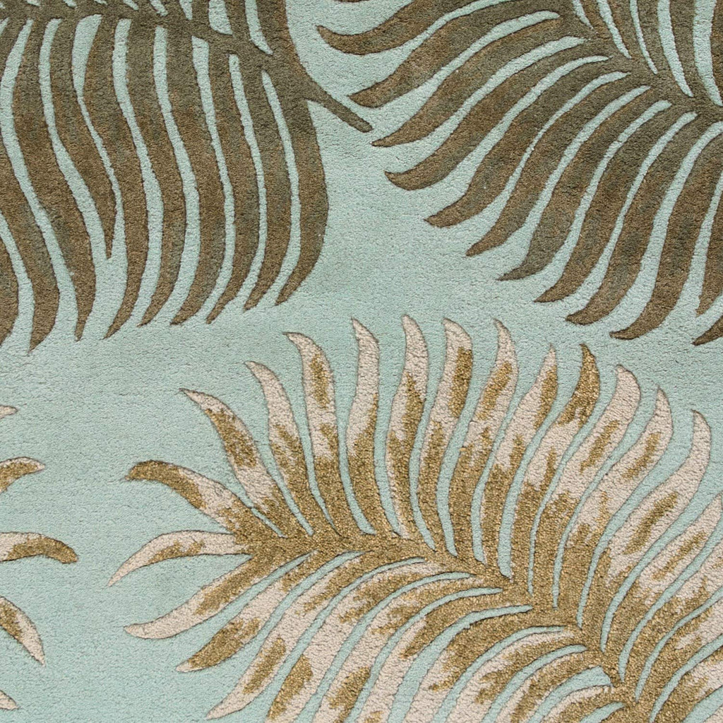 HomeRoots Decor 30' X 50' Wool Aqua Area Rug
