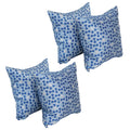 Blazing Needles Square Polyester Jacquard Throw Pillows, 17", Talamols Skippe 4 Count