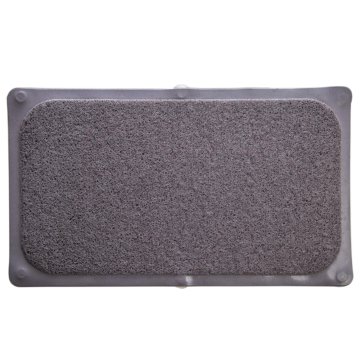 BINO | Loofah Non-Slip Bath Mat for Tub - Ivory | Spa-Inspired Comfort, Quick-Drying, Secure Suction Cups | Exfoliating Shower M