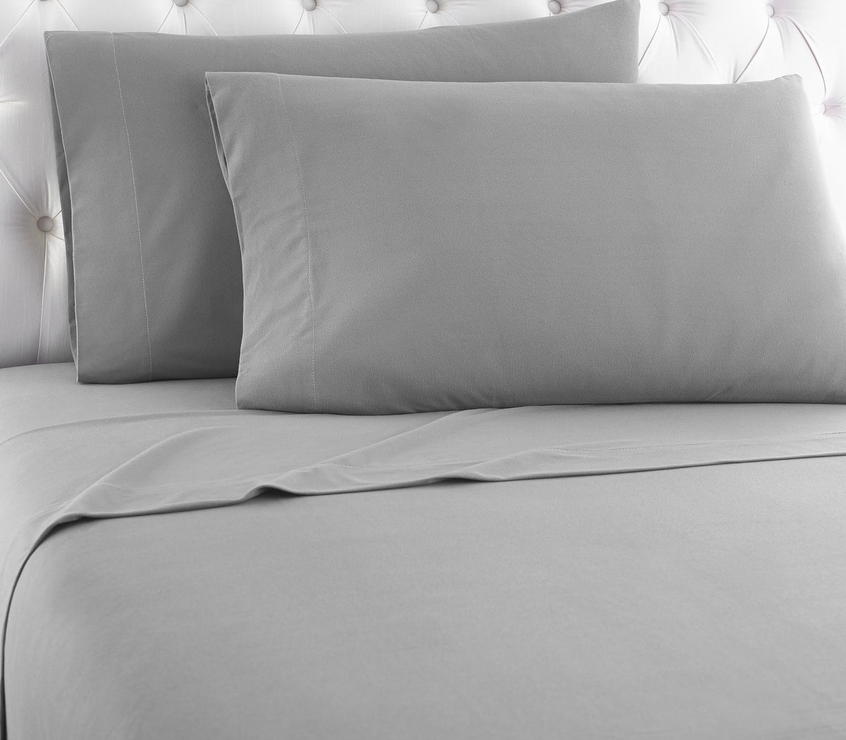 Shavel Home Products Micro Flannel King-Size Sheet Set, Machine Wash & Dry, No Pilling, 18' Deep Pocket, 2 King Pillowcases, Gr