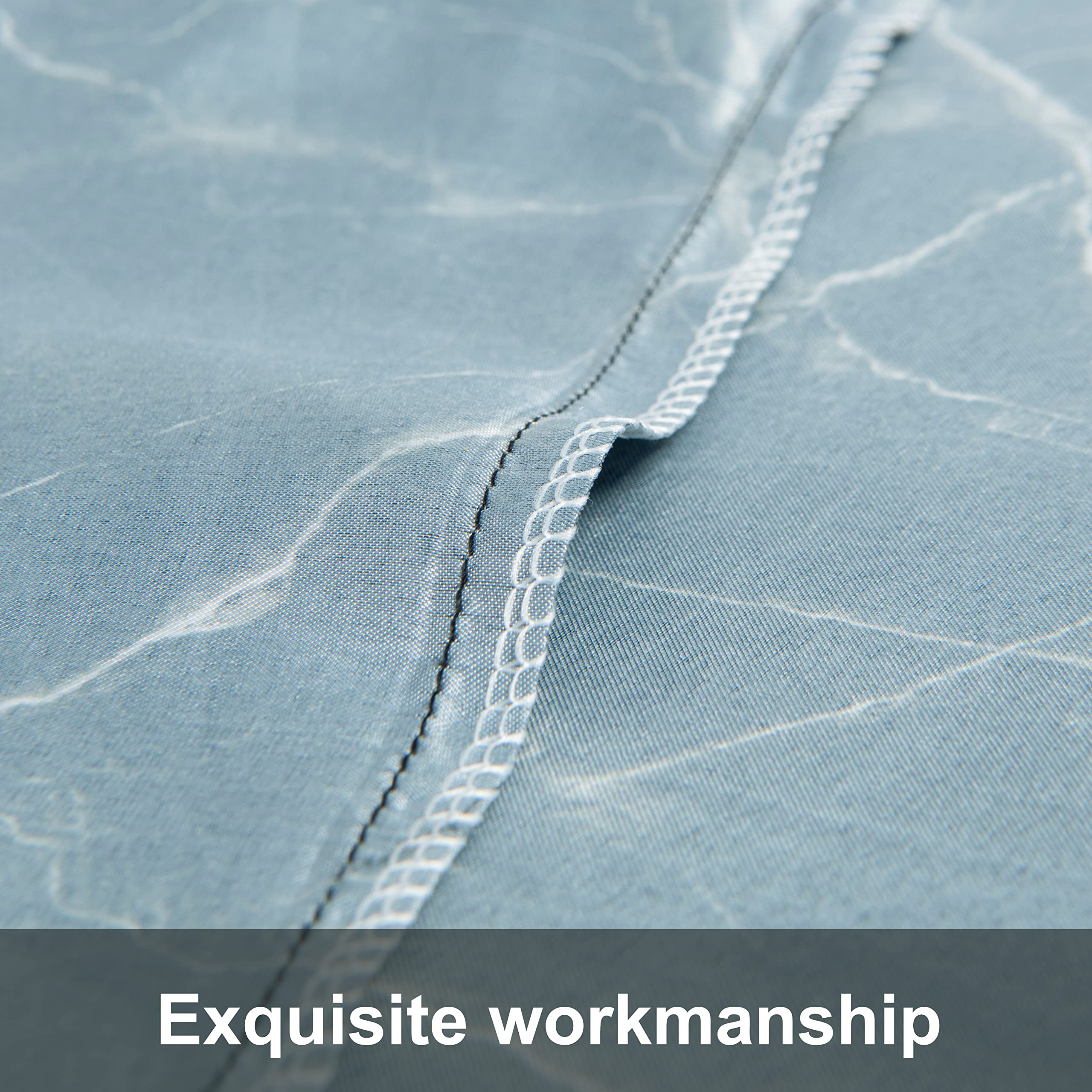 Ntbay 2 Pack Satin Queen Pillowcases For Hair And Skin, Luxurious And Silky Marbling Printed Pillow Cases With Envelope Closure, 20X30 Inches, Black