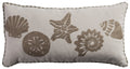 Rizzy Home | T08868 | Poly Fill Decorative Pillow | 11"x21" White/Brown/Neutral Coastal