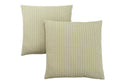 Monarch Specialties I 9233 Pillows, Set of 2, 18 X 18 Square, Insert Included, Decorative Throw, Accent, Sofa, Couch, Bedroom, P