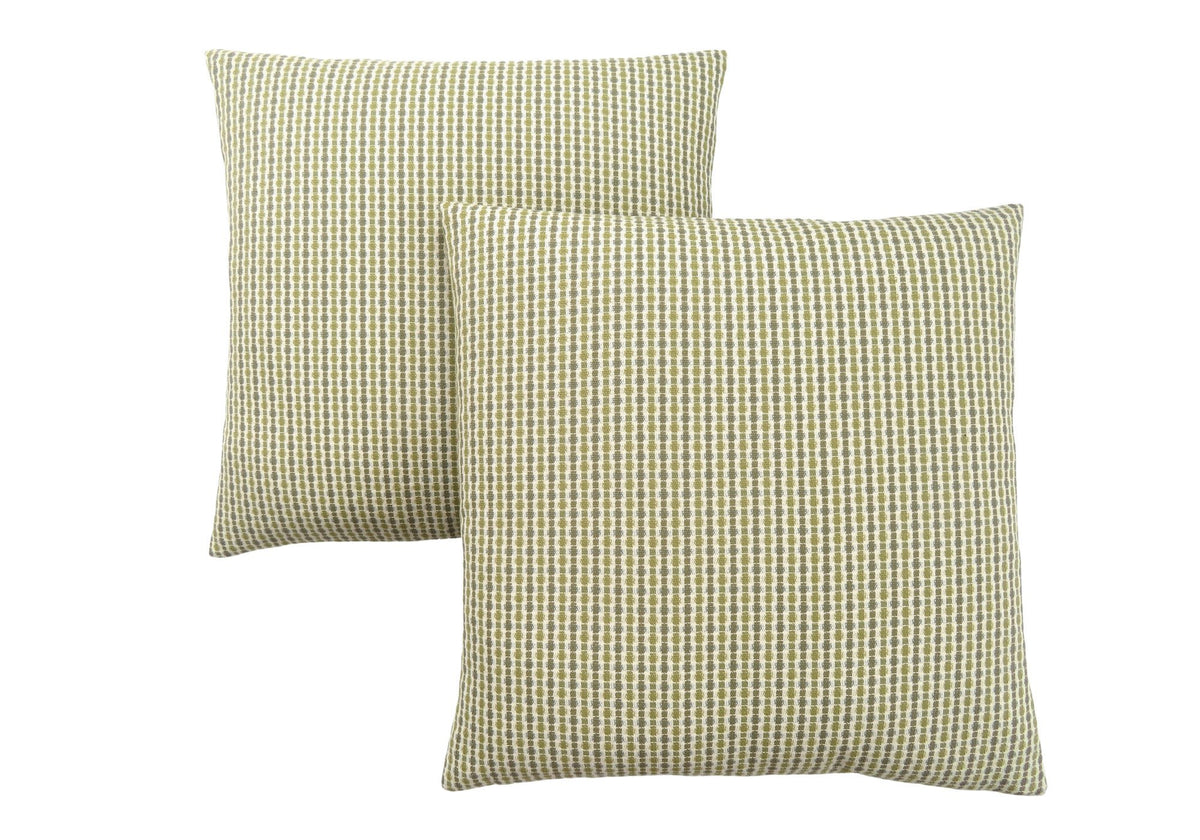 Monarch Specialties I 9233 Pillows, Set of 2, 18 X 18 Square, Insert Included, Decorative Throw, Accent, Sofa, Couch, Bedroom, P