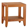 Bare Decor Stillwater Spa 19 Bench with Shelf in Solid Teak, BARE-ET4502