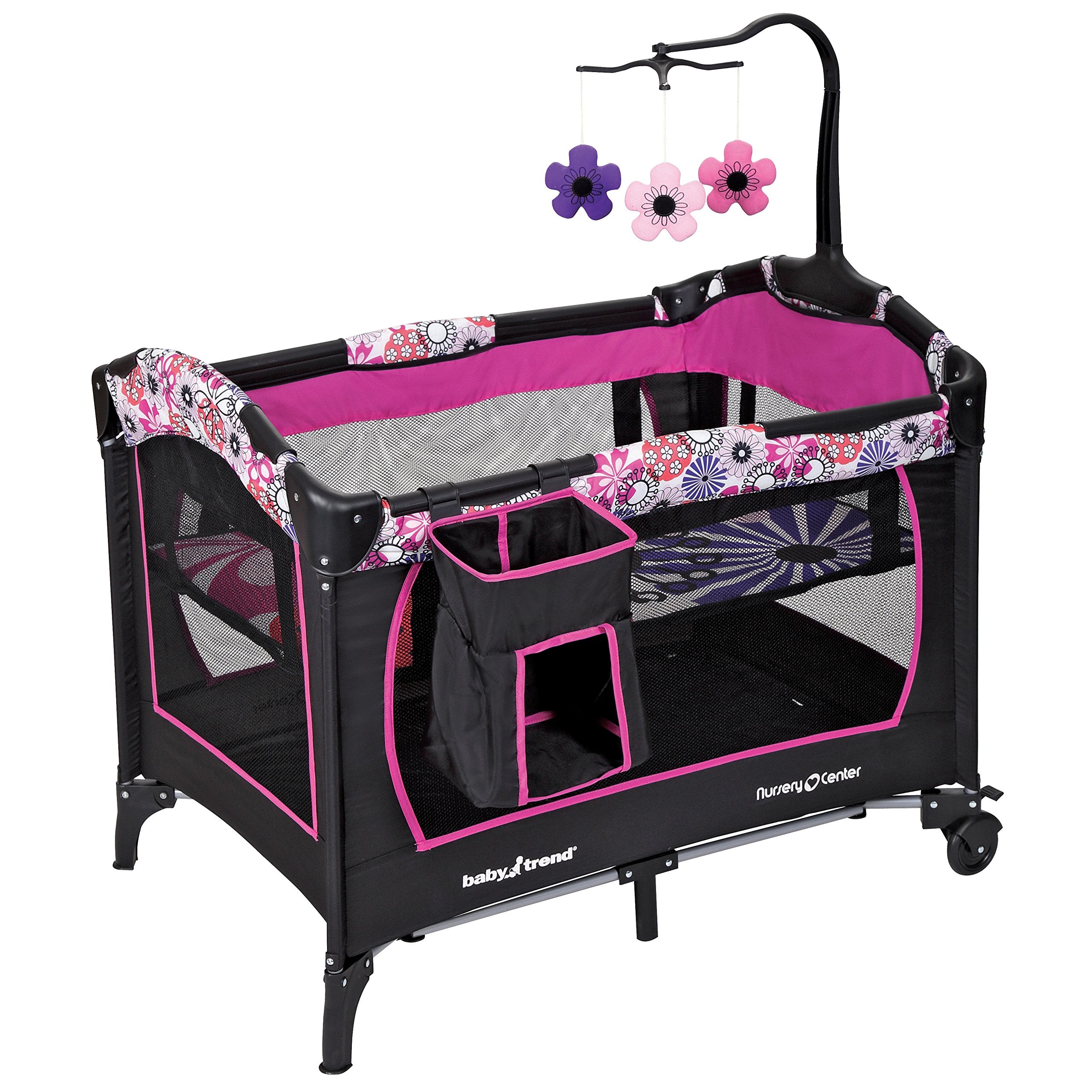 Baby Trend Nursery Center Playard, Floral Garden
