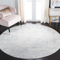 Safavieh Brentwood Collection Area Rug - 11 Round, Ivory & Grey, Modern Abstract Design, Non-Shedding & Easy Care, Ideal for Hi