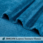 Pavilia Soft Fleece Teal Blue Throw Blanket For Couch, Lightweight Plush Warm Blankets For Bed, Fuzzy Cozy Flannel Blanket Throw