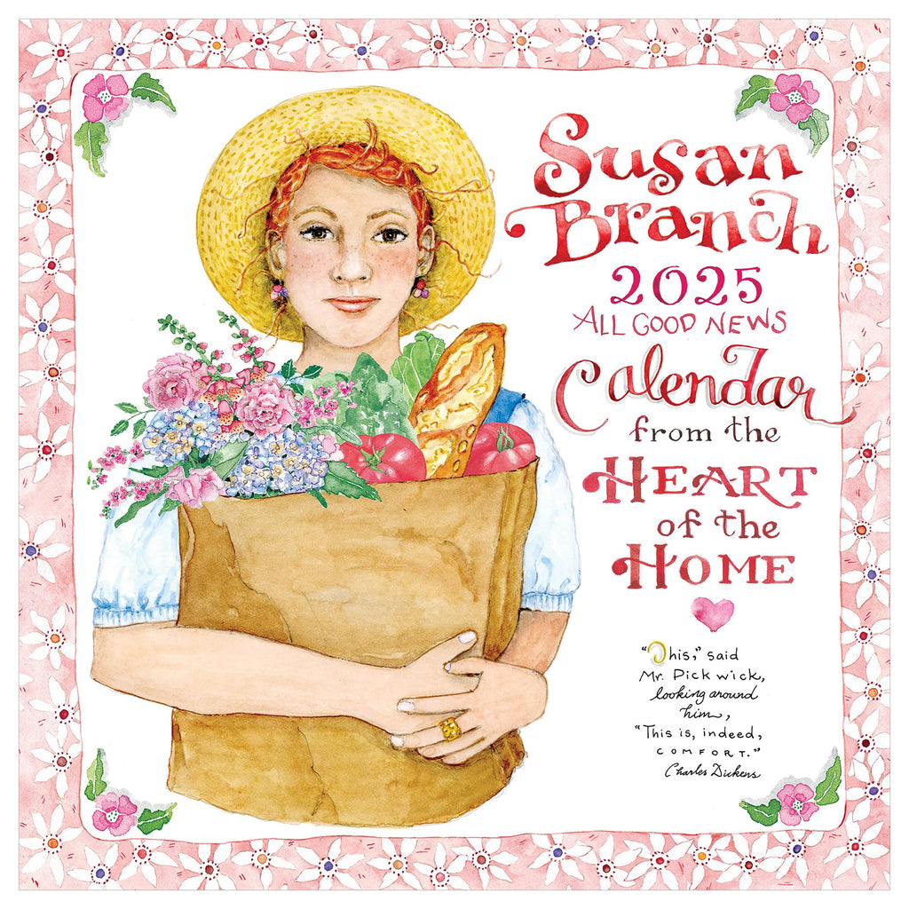 Tf Publishing 2025 Susan Branch Wall Calendar - Large Grids For Appointments And Scheduling - Vertical Monthly Wall Calendar 202