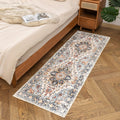 VK VKLIVING Machine Washable Rug 2x6 Vintage Design Washable Runner Area Rugs with Non Slip Rugs for Living Room Bedroom Tradi