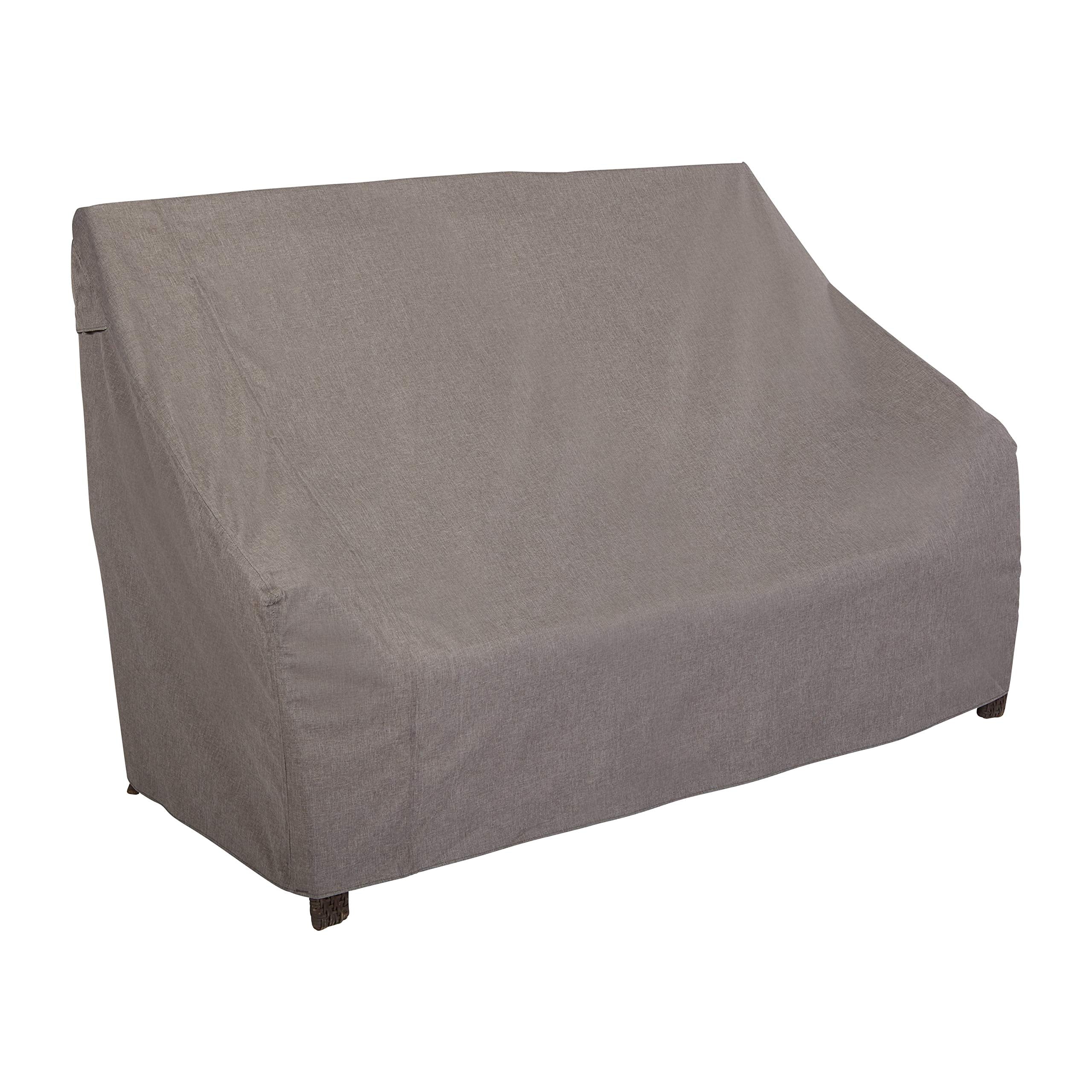 Modern Leisure 3008 Garrison Waterproof Loveseat Cover (82.5 W x 38 D x 38.25 H inches), Heather Grey