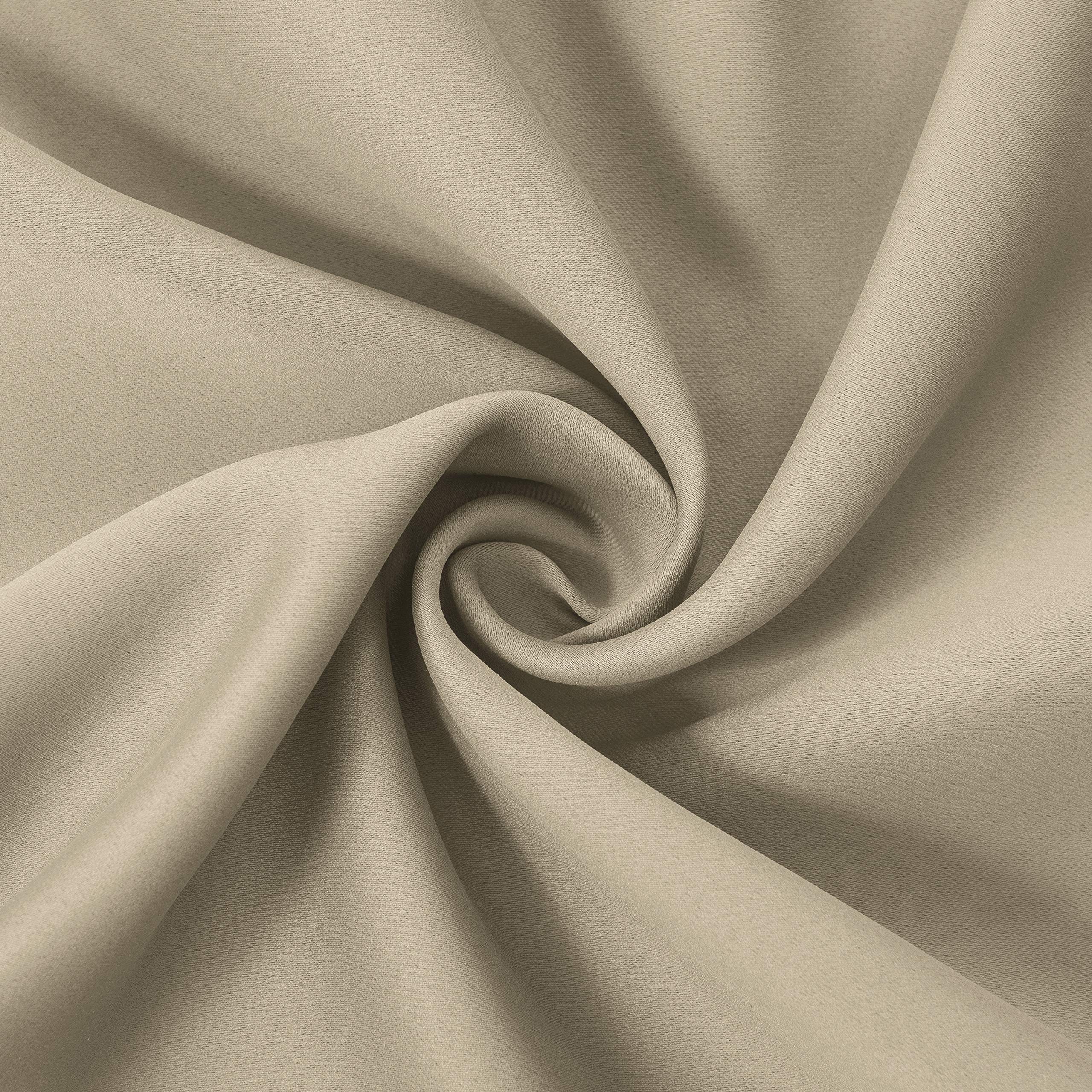 Lemomo Blackout Curtains 66 X 84 Inch/Beige Curtains Set Of 2 Panels/Thermal Insulated Room Darkening Bedroom Curtains