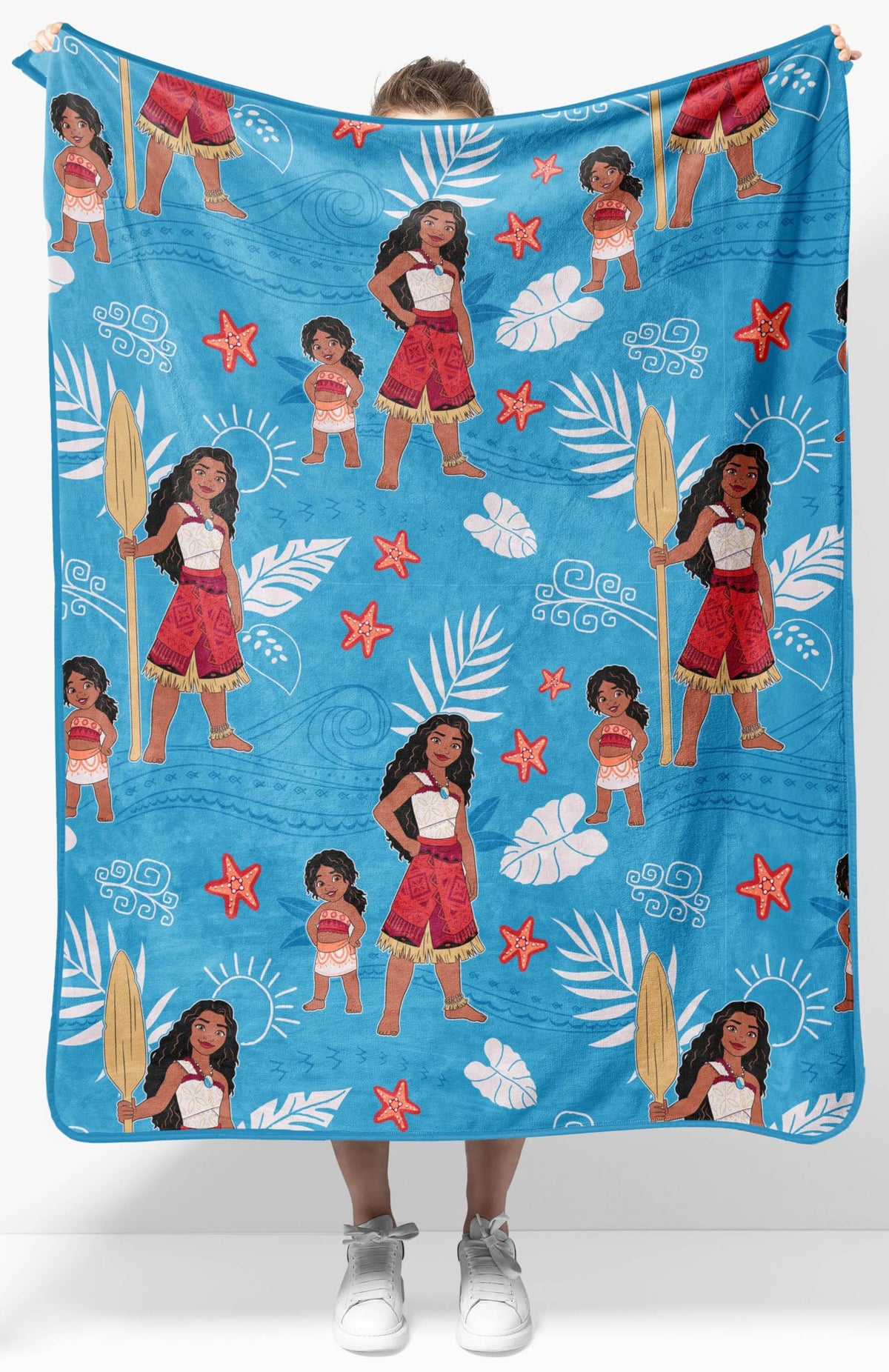 Disney Moana Plush Throw Blanket - Measures 40 X 50 Super Soft Lightweight Fleece Kids Bedding