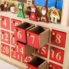 Brubaker Reusable Wooden Advent Calendar To Fill - Bethlehem With 24 Doors - Diy Christmas Calendar 13.58 X 12.60 X 2.36 Inches