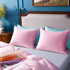 Ntbay Zippered Satin Pillow Cases For Hair And Skin, Luxury Standard Hidden Zipper Pillowcases Set Of 2, 20X26 Inches, Light Pink