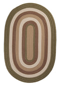 Colonial Mills Brooklyn Braided Rug, 4 X 6, Moss