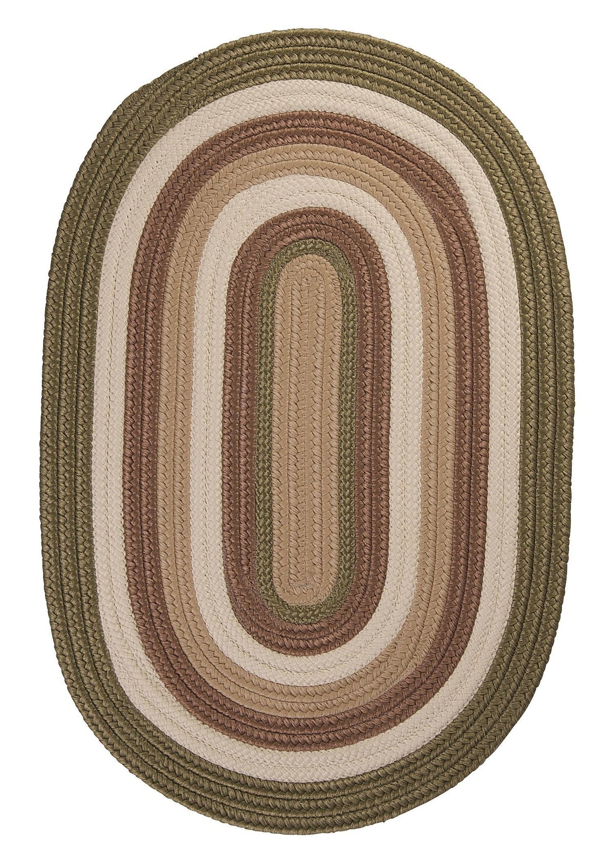 Colonial Mills Brooklyn Braided Rug, 4 X 6, Moss