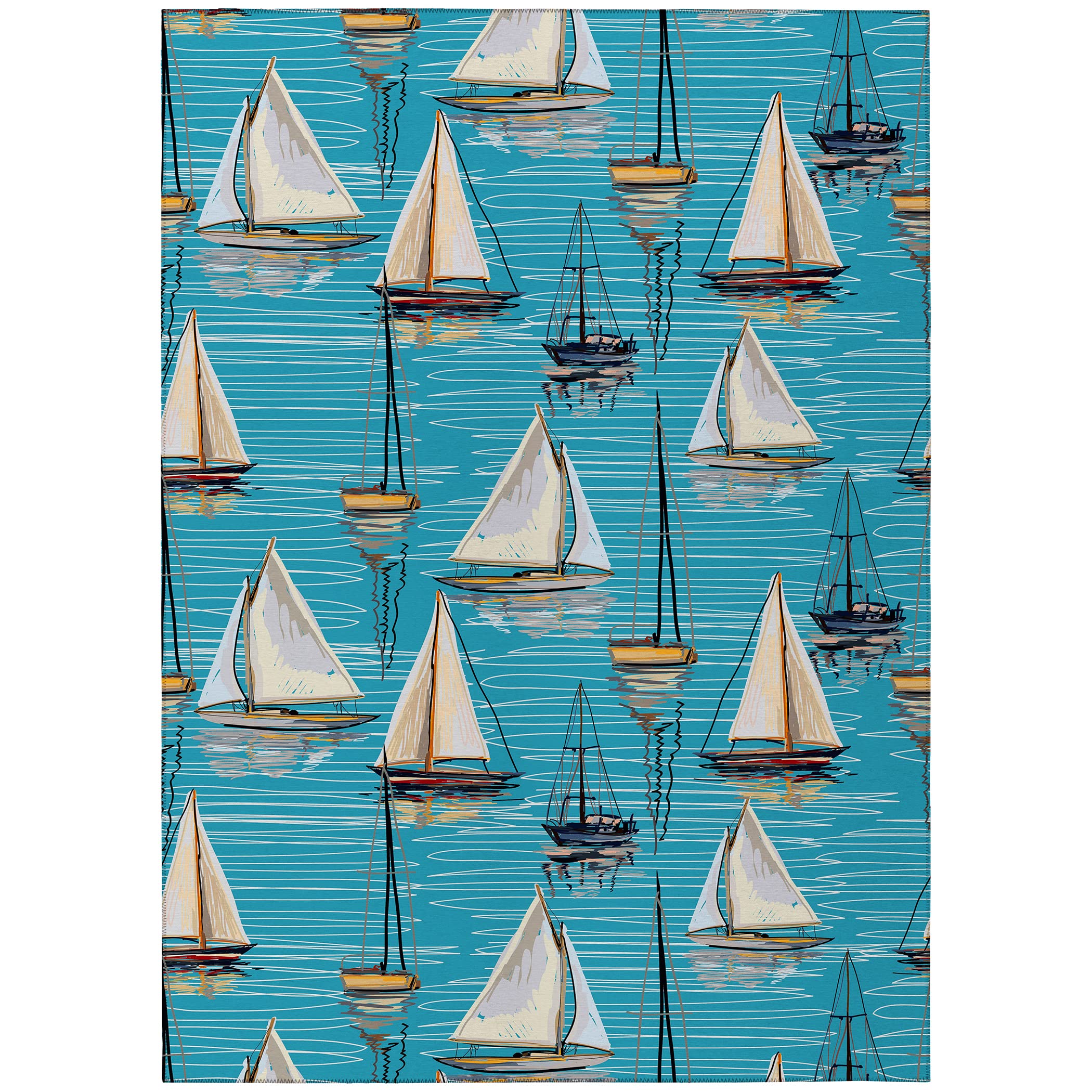 Addison Rugs Harpswell Ahp38 Seaglass 8' X 10' Indoor Outdoor Rug, Easy Clean, Machine Washable, Non Shedding, Bedroom, Living Room, Dining Room, Kitchen, Patio Rug