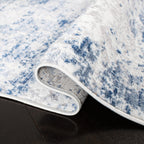 Safavieh Amelia Collection Runner Rug - 2'2'' X 14', Navy & Grey, Modern Abstract Design, Non-Shedding & Easy Care, Ideal For Hi