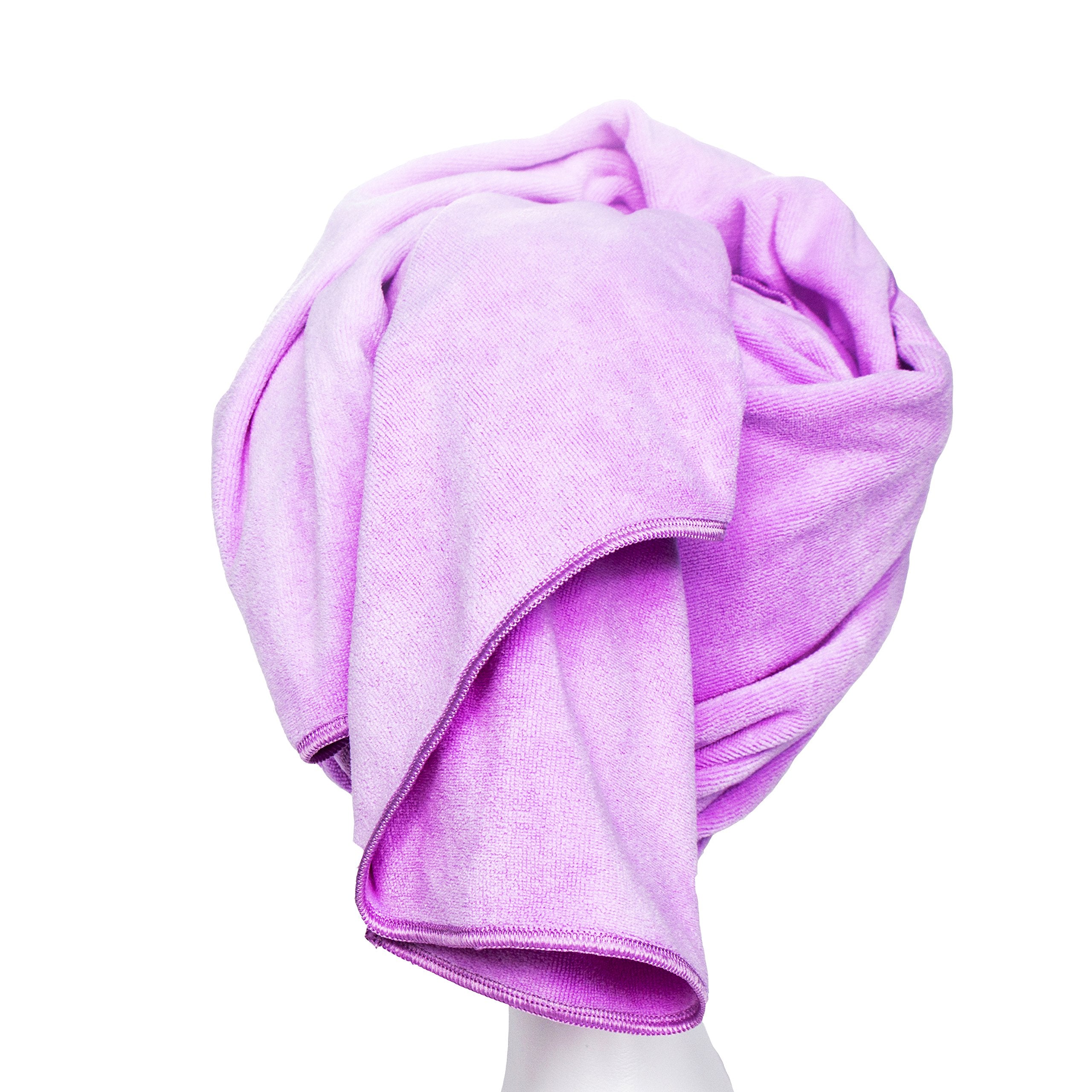 Tancano Microfiber Hair Towel Anti Frizz Hair Wrap Super Absorbent Curly Hair Drying Towel 23.6''X47'' Large Multifunction Towel