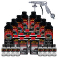 Custom Coat Bright Silver 2 Gallon (8 Quart) Urethane Spray-On Truck Bed Liner Kit With Spray Gun And Regulator - Easy Mixing, S