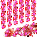 Chuangdi 16.4 Feet Valentines Day Tinsel Garland with Lights Metallic Tinsel Twist Garland Hanging Shiny with 50 LEDs String Li