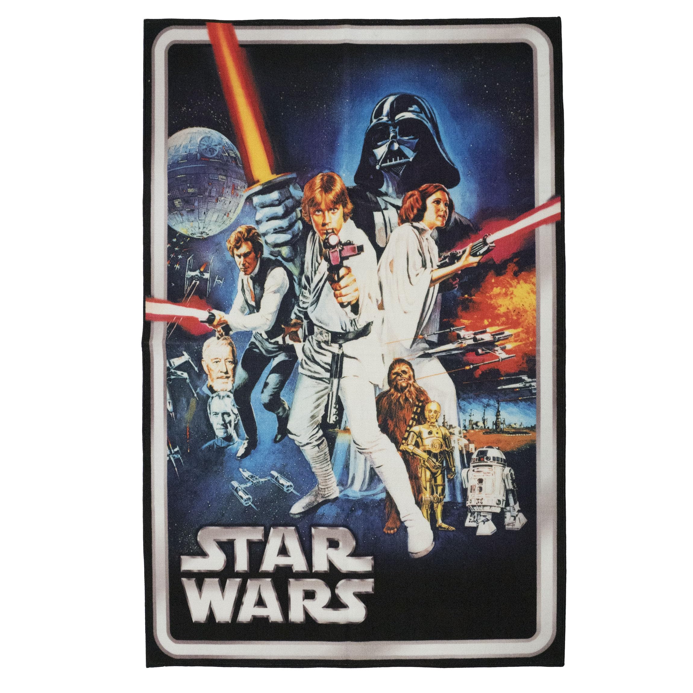 Gertmenian Disney Star Wars Movie Cover Area Rug For Children & Teens | Kids Home Decor For Girls & Boys | 54X78 Large, Multi, 2