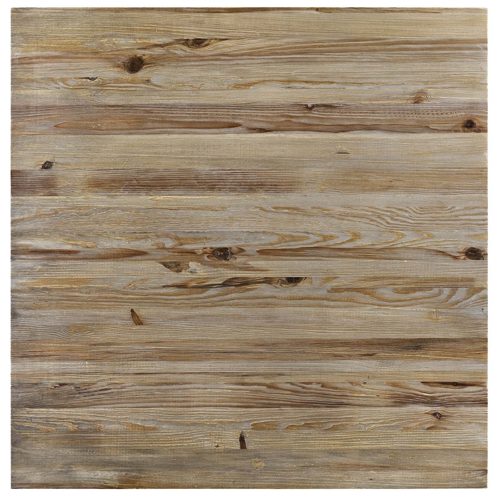 Modway Attune 43.5&quot; Coffee Table With Solid Pine Wood Top In Brown